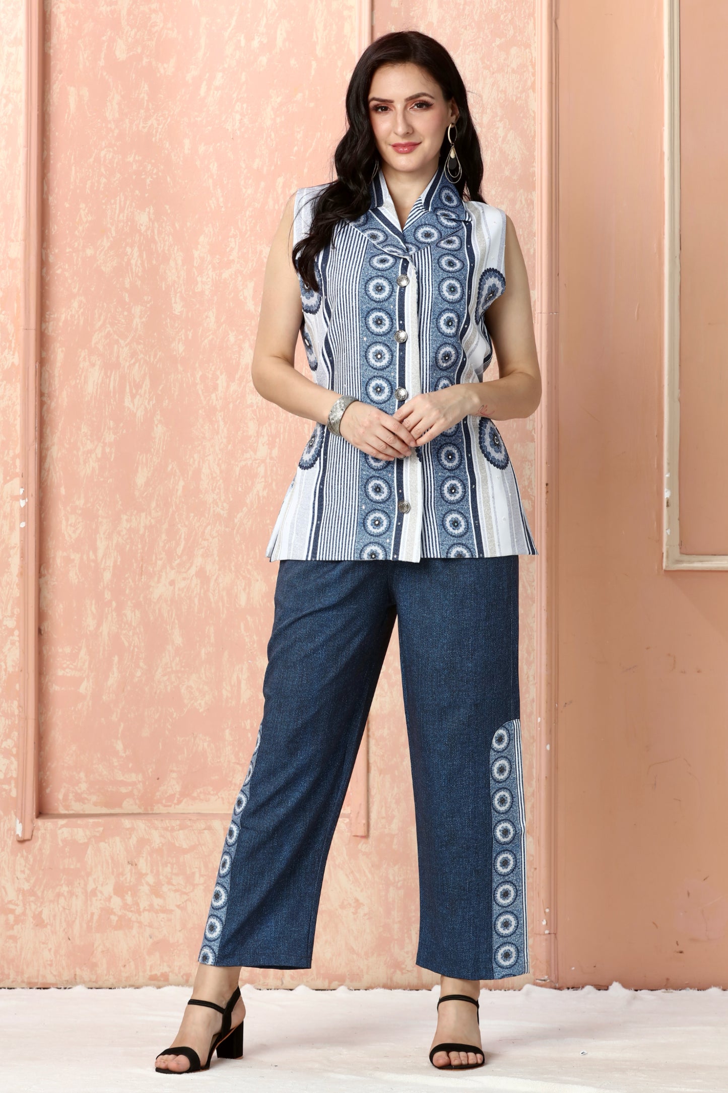 Midnight Orbit Vest Co-Ord Set