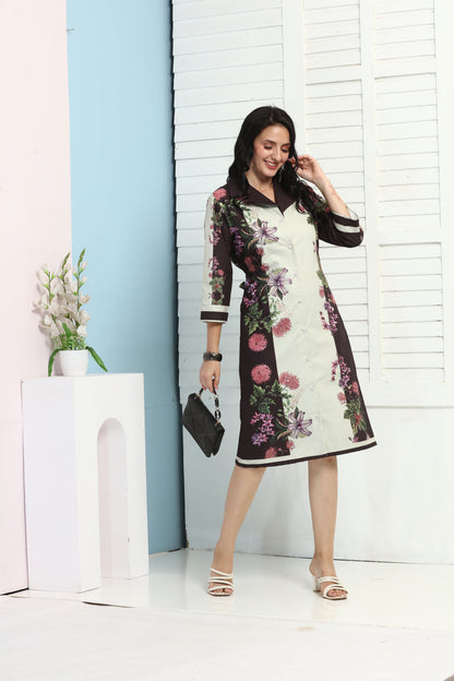 WINE AND WHITE DRESS