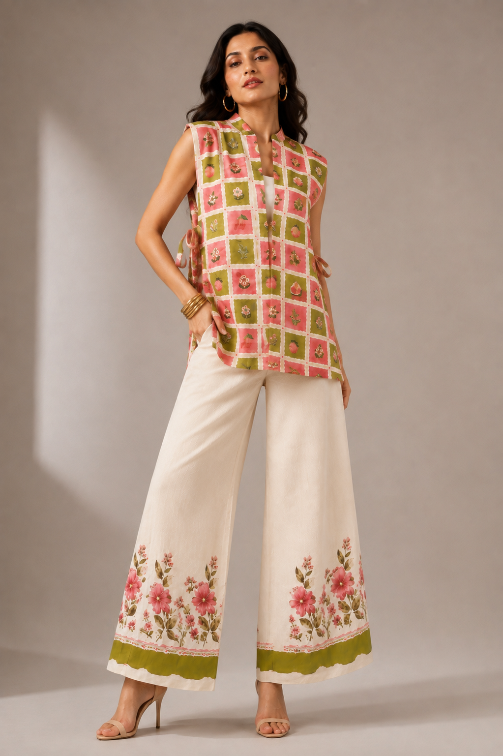 Botanical Bloom Linen Cotton Co-ord Set