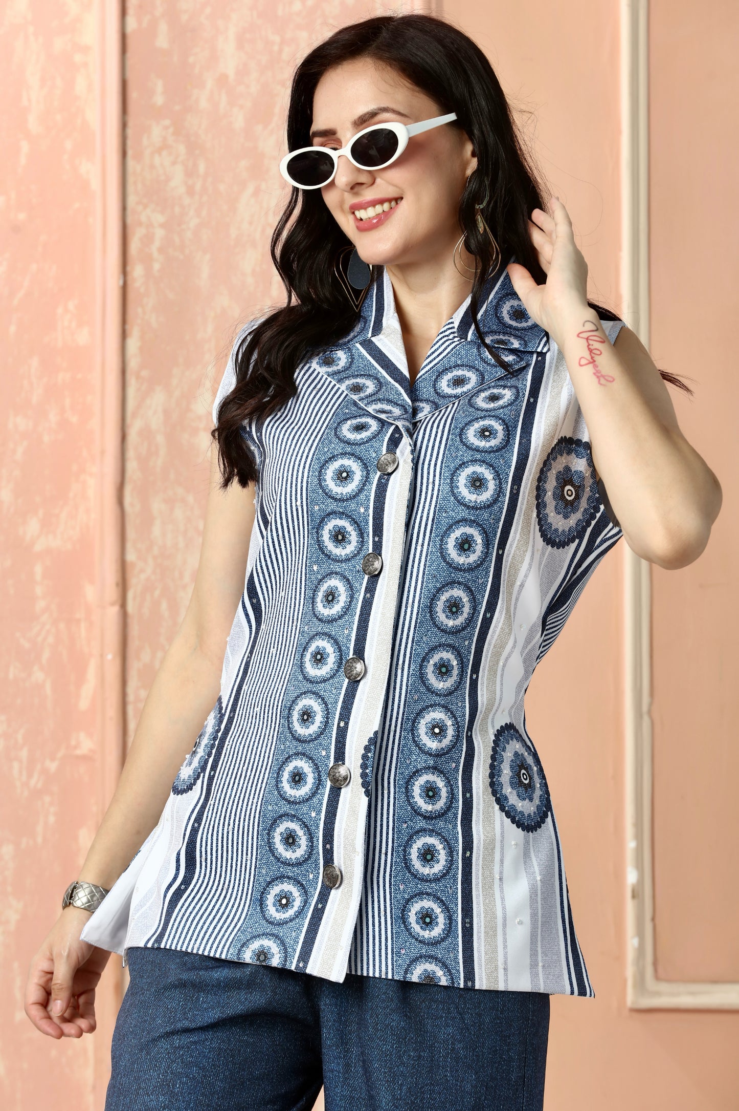 Midnight Orbit Vest Co-Ord Set