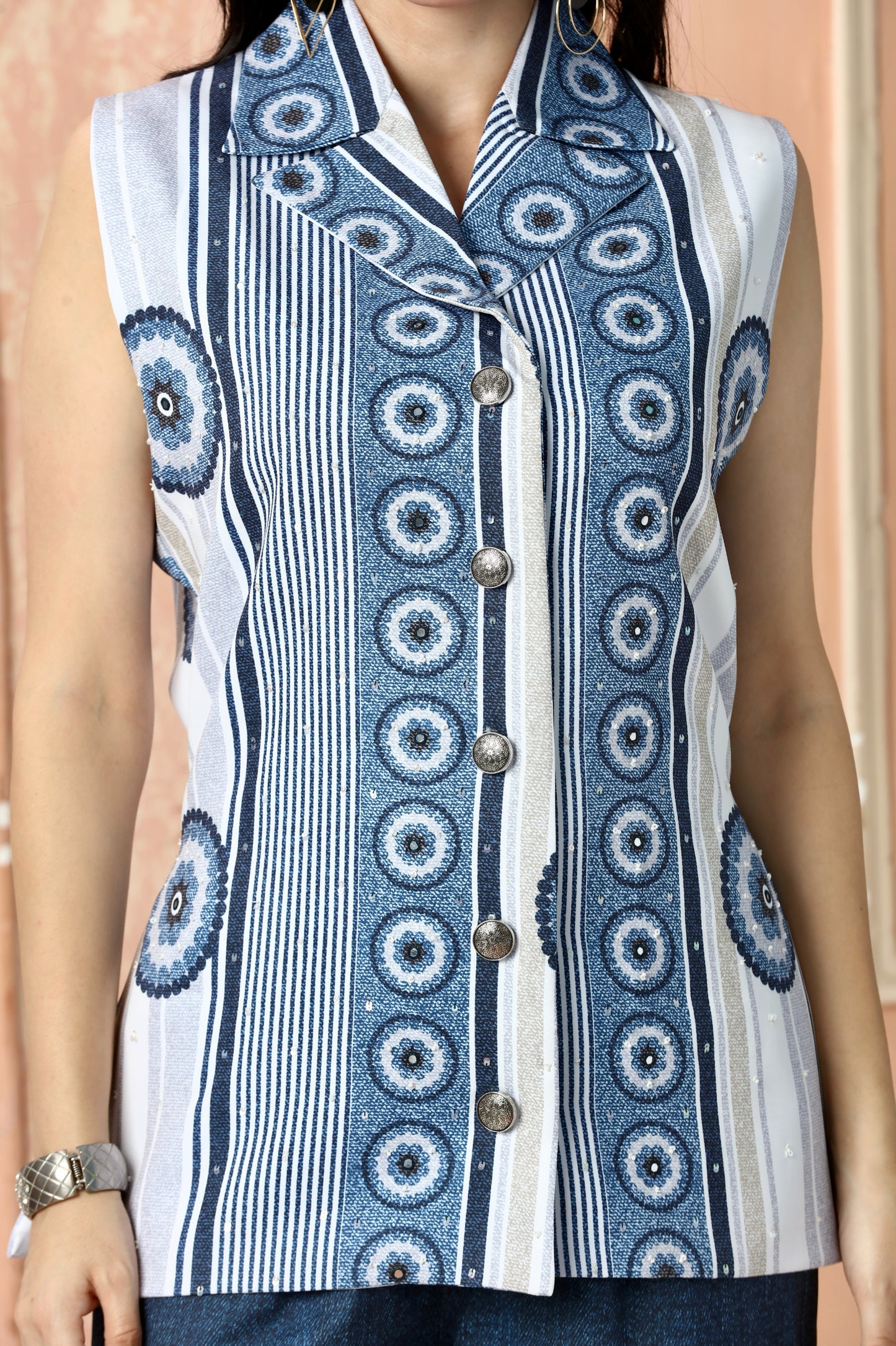 Midnight Orbit Vest Co-Ord Set