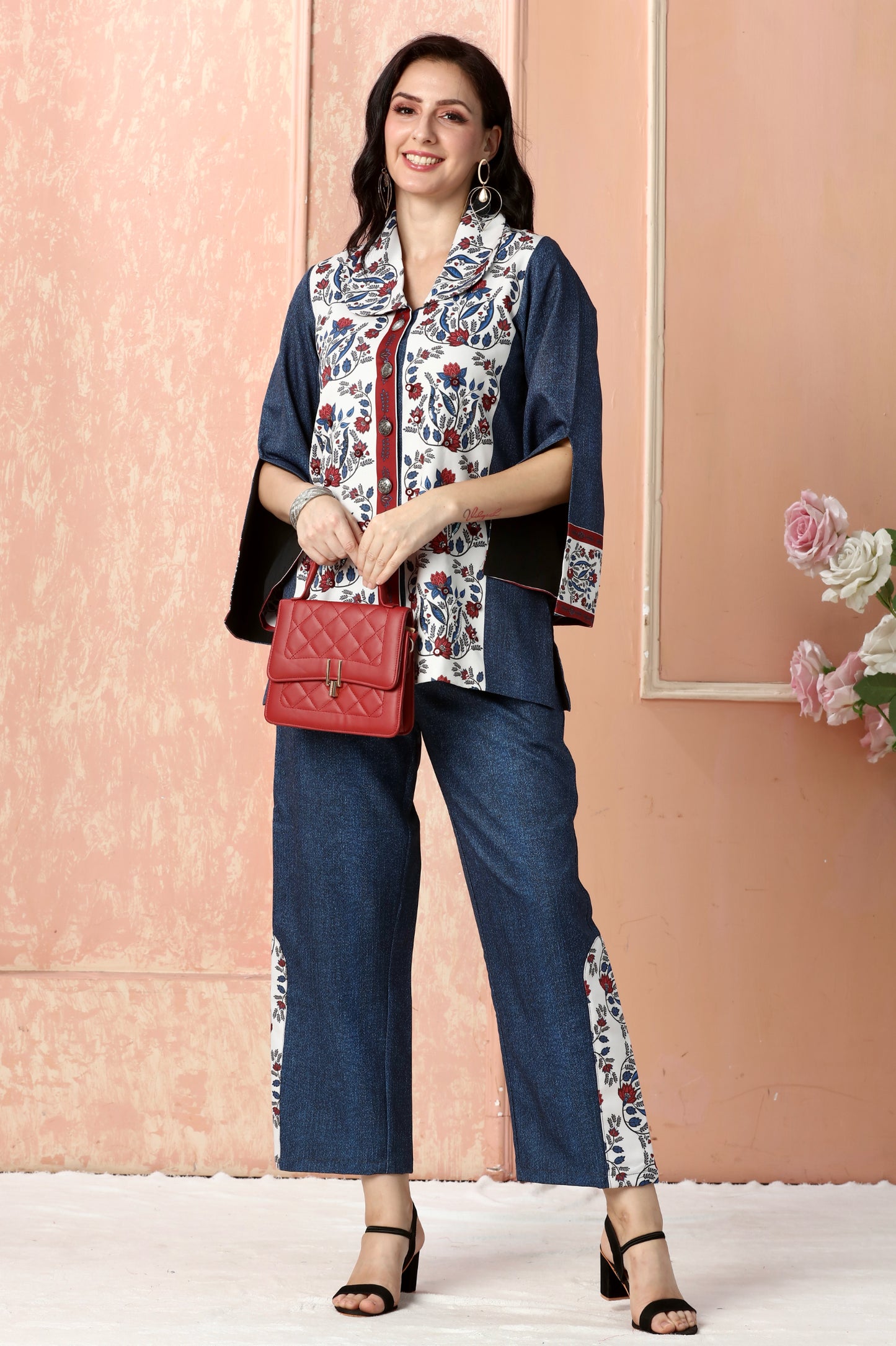 Scarlet Bloom Co-ord Set