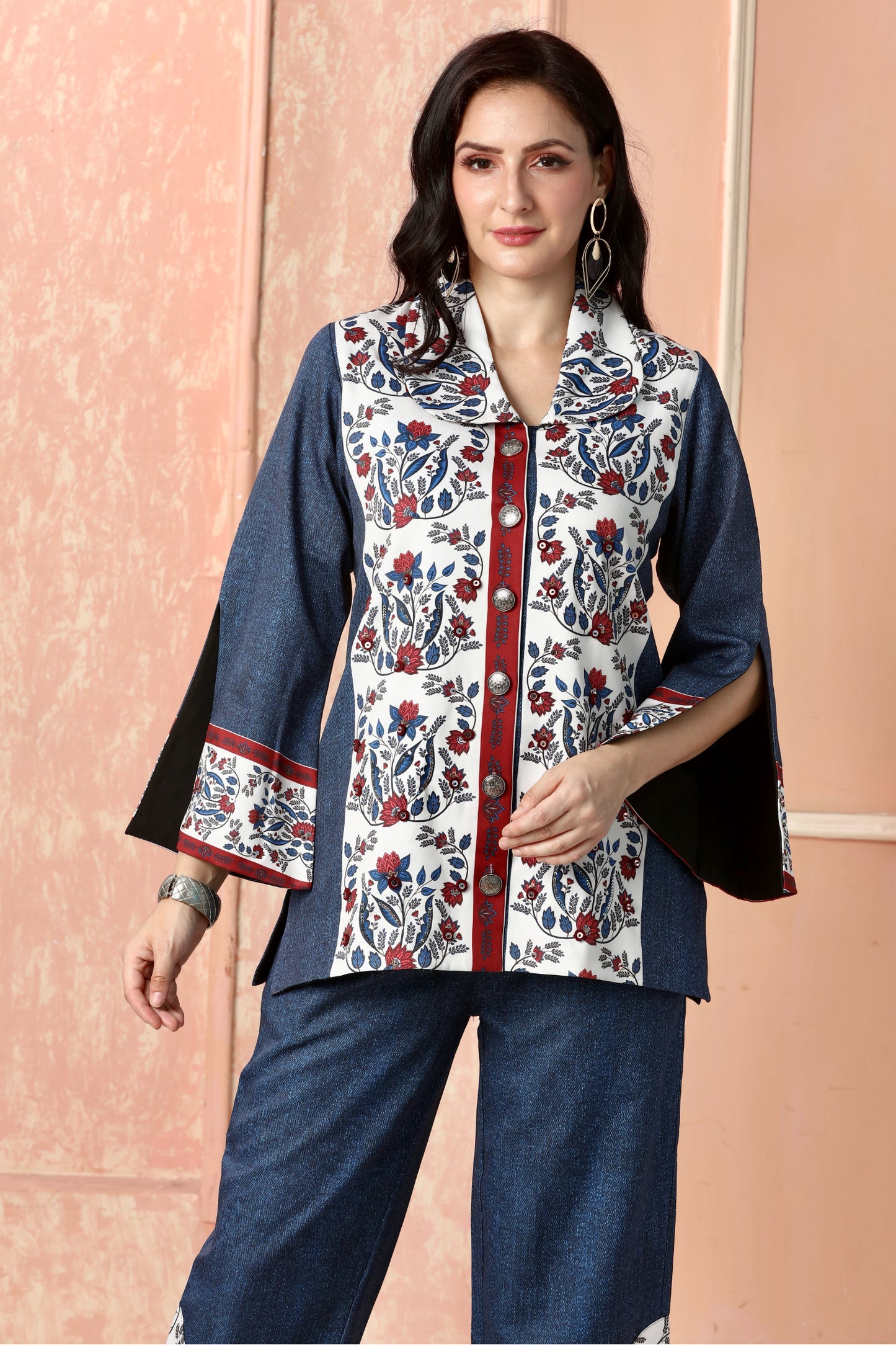 Scarlet Bloom Co-ord Set